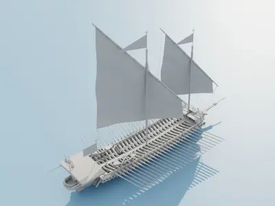 Galley Ship 3D model