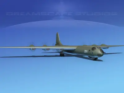 Convair B-36A Peacemaker Trainer 3D model