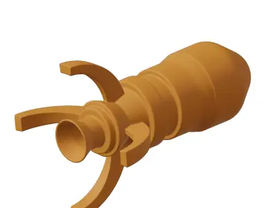 Plastic Space Shuttle Toy 3D model