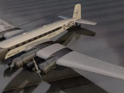 Focke-Wulf Fw-200A Airliner 3D model
