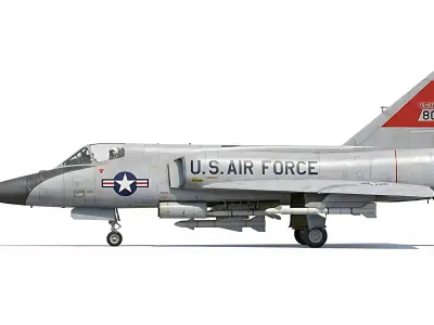 Convair F106 Delta Dart Interceptor Fighter Jet STL Model 3D print model