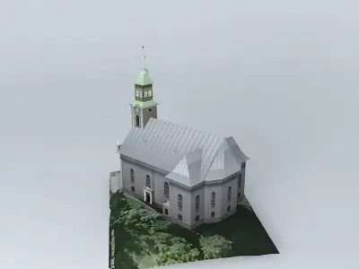 Evangelical church Bystrice nad Olsi Free 3D model