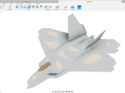 f-22 raptor 3d model 3D print model