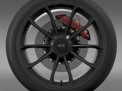 Porsche 911 GT3 RS 2015 wheel 3D model