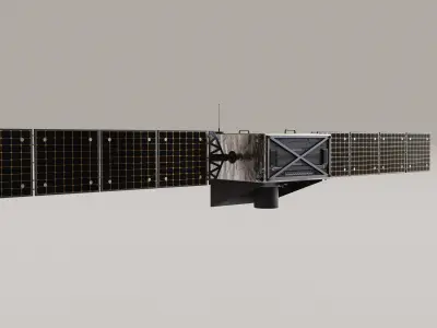 Reconnaissance Satellite Low-poly 3D model