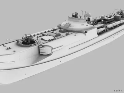 SCHNELLBOOT S38-B 3D model