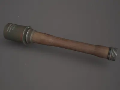 World War II - German Grenade - PBR Weapon Free low-poly 3D model