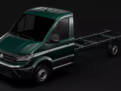 WV Crafter Chassi SingleCab L3 2017 3D model