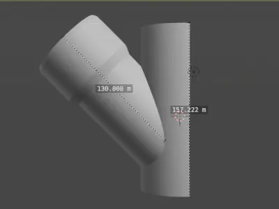 Air conditioning exhaust pipe PRINTABLE 3D modell 3D model