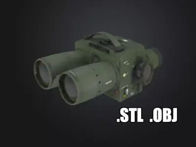 Highly Detailed Binocular Night Vision Goggles 3D Model Tactical 3D model