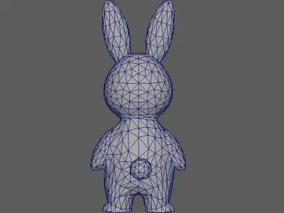 Bunny Low-poly 3D model