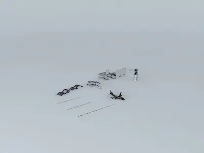 Philadelphia International Airport AAO Terminal Free 3D model