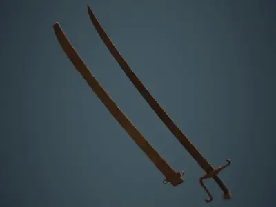 Sabre 1C Low-poly 3D model