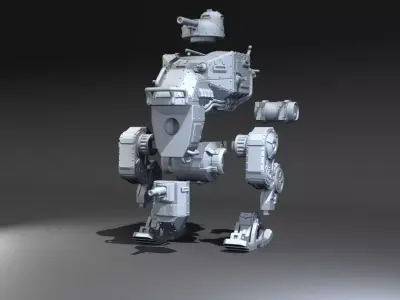 Tank diesel punk 3D print model