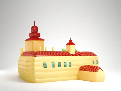 Inflatable Toy Castle 3D model