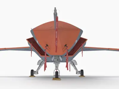 Boeing Loyal Wingman Military Drone MQ-28A Ghost Bat 3D model