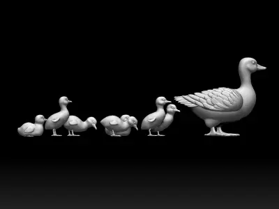 duckling duck 3D model
