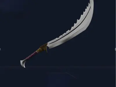 Devastator weapon from shadow fight 2 Low-poly 3D model