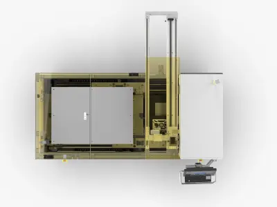 Automatic Light Guide Plate Handling Machine 3D model