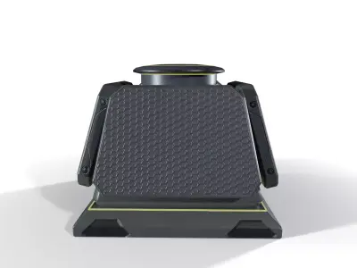 Sci-Fi Charging Device Low-poly 3D model
