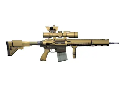 Heckler Koch G28 sniper rifle 3D model