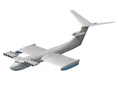 KM Ekranoplan 3D model