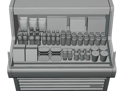 True THAC Air Curtain Merchandiser 3D model