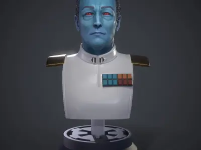 Grand Admiral Thrawn - Bust 3D print model