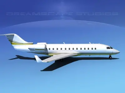 Bombardier Challenger 850 V07 3D model