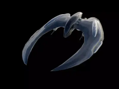 Spaceship 3D model Low-poly 3D model