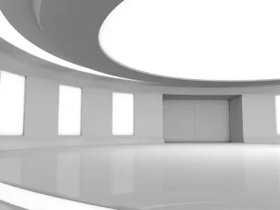 Modern Empty Room 3D model