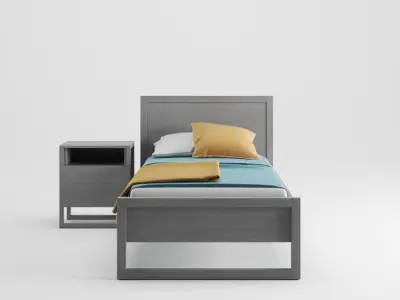 Single Bed Free 3D model