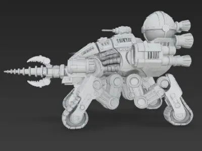 3D Printable Iron Spider Piercer Mechanized Tank 3D model