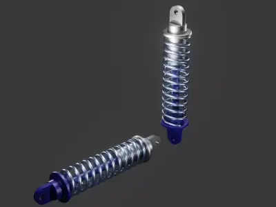 Bike Suspension Spring 3D model