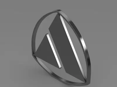 Autobianchi logo 3D model