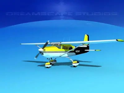 Cessna 172 Skyhawk 1958 V04 3D model