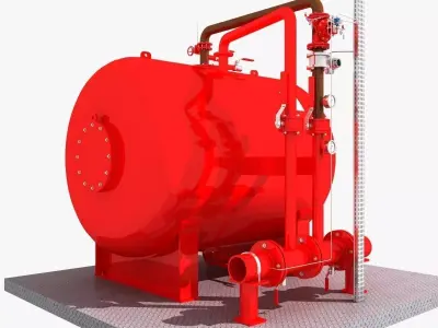 Fire Water Tank 3D model