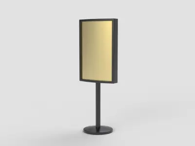 Metallic Stand or Plastic 3D model