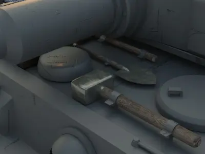 Char Tiger1-ausf-e 3D model