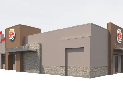 Retail-049 Burger King-005 3D model