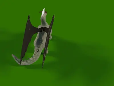 Dragon Rigged Blender Free 3D model