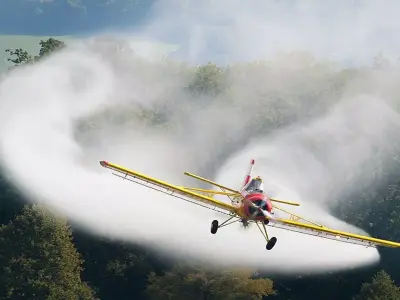 Aerial application 3D model