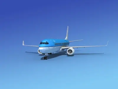 Boeing 737-800 KLM 3D model