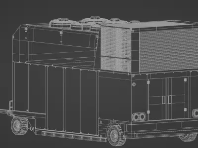Aircraft Air Conditioning Unit - TLD GF30 Low-poly 3D model