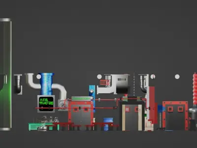 Chum Bucket Complete Rooms 3D model