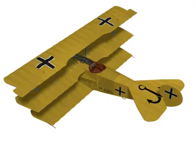 Fokker Dr I 3D model
