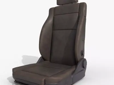 leather car seat 3D model