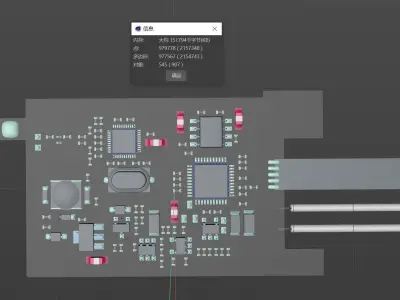 Circuit board 3D model