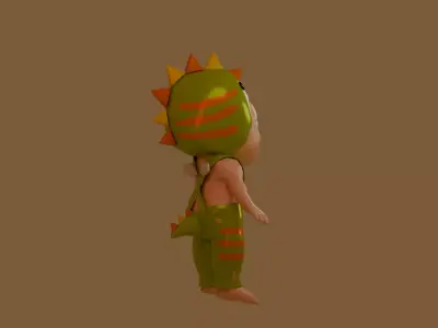 Sonny angel stegosaurus Low-poly 3D model