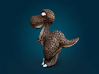 Cartoon Dinosaur  3D model